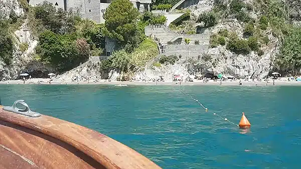 trasporto bagnanti installazione boe vietri sul mare cetara