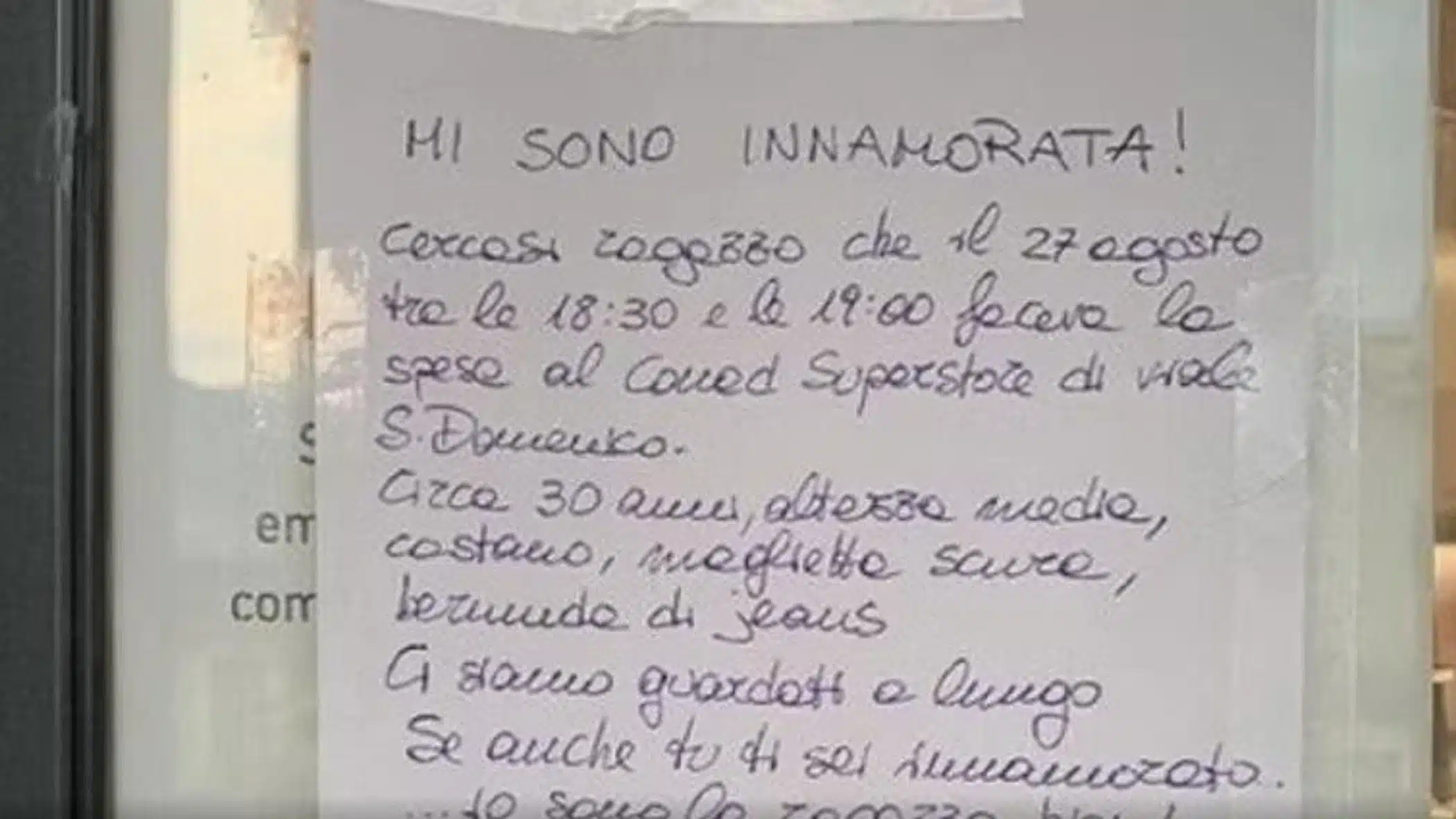 frosinone si innamora supermercato cartelli ritrovarlo