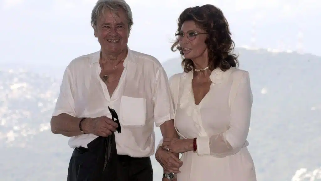 addio sophia loren alain delon