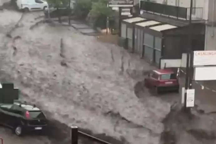 violento nubifragio colpito irpinia