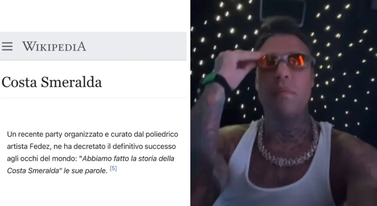 Fedez Costa Smeralda party Wikipedia