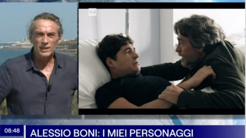alessio boni scena commosso