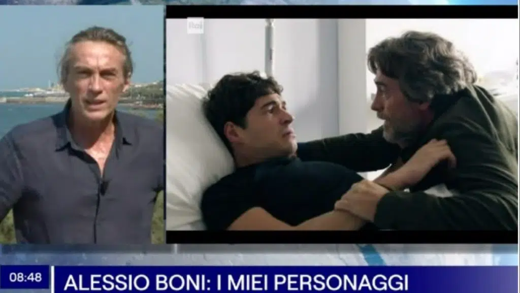 alessio boni scena commosso