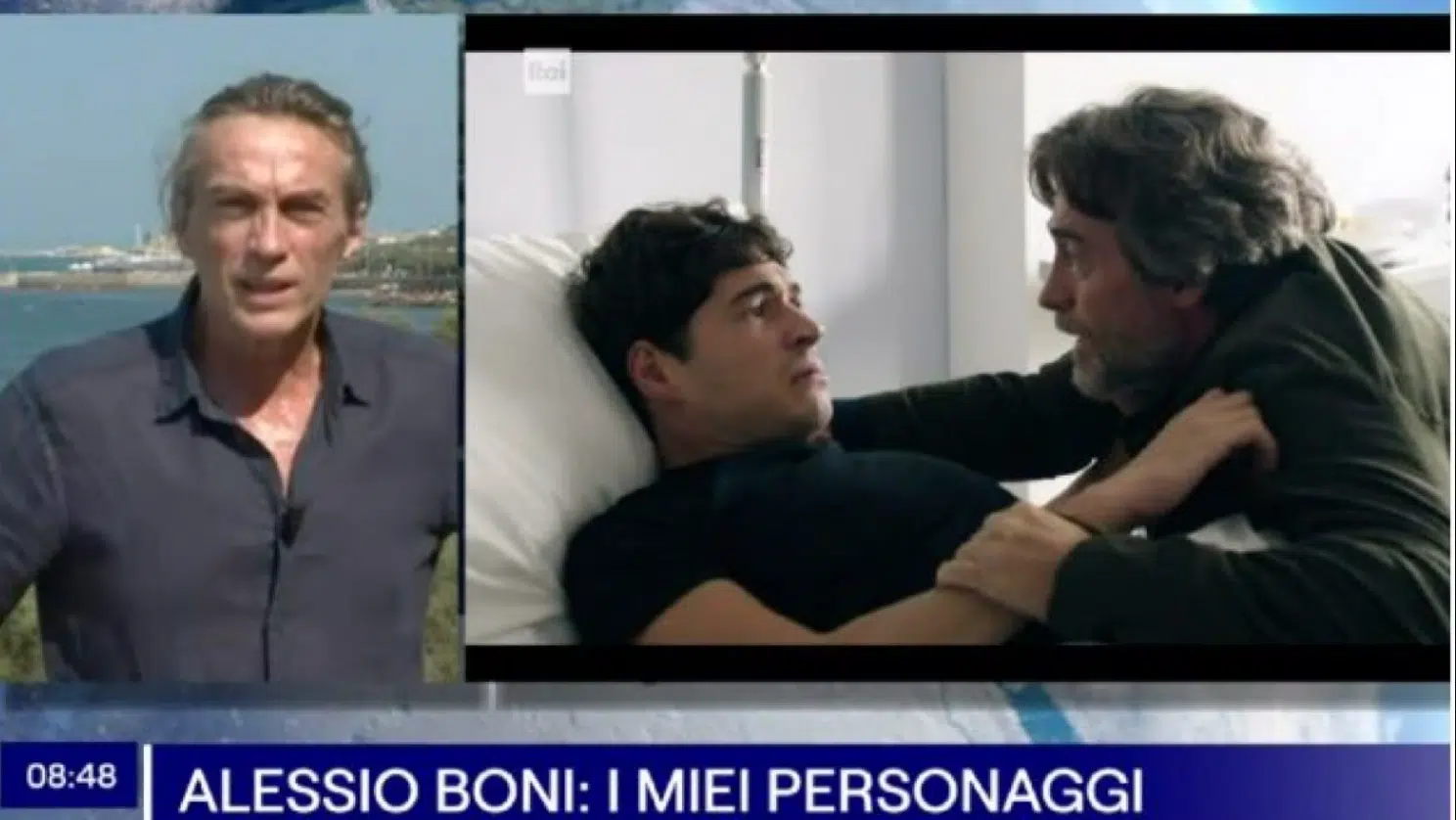 alessio boni scena commosso