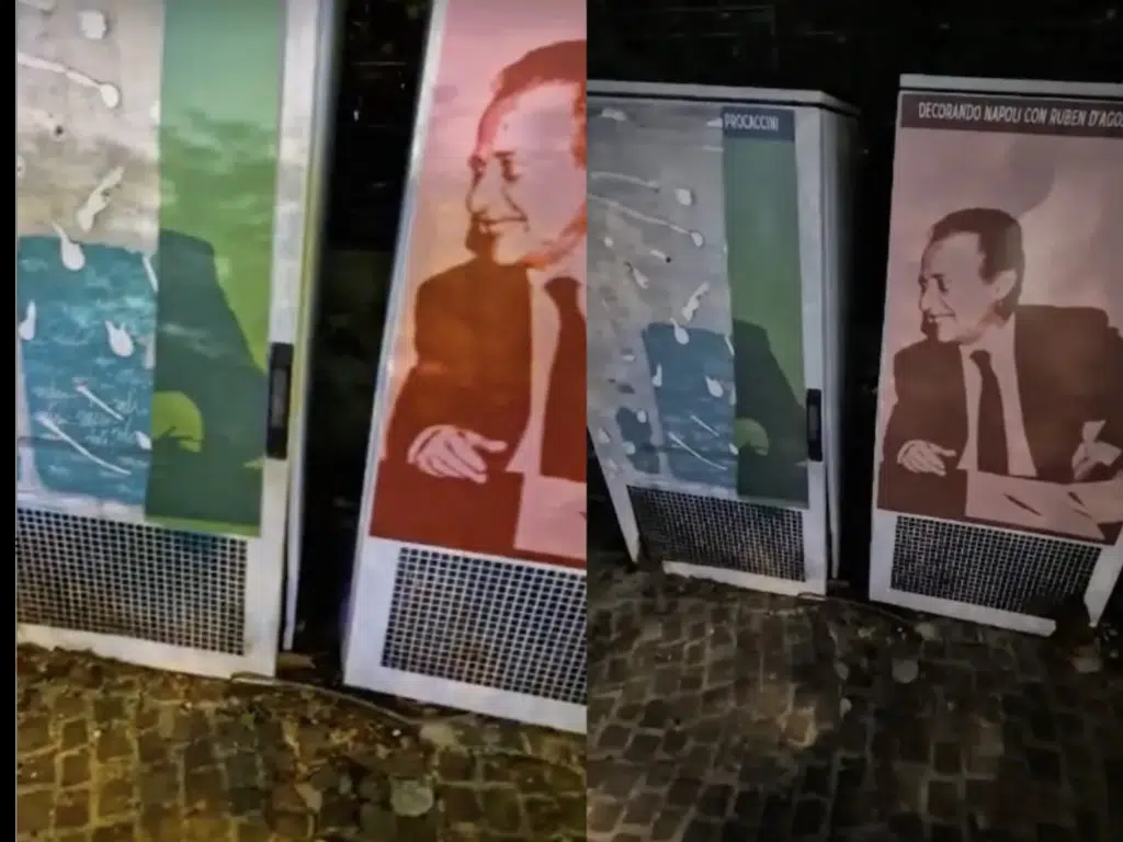 Vandalizzati al Vomero i simboli di Falcone e Borsellino