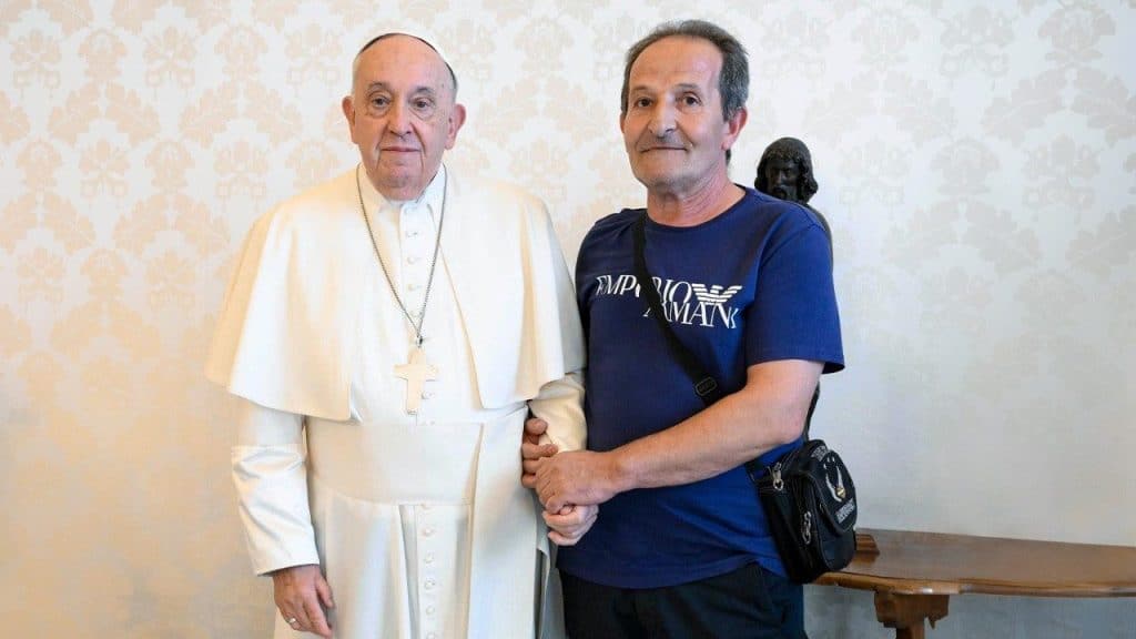 papa francesco incontra beniamino zuncheddu 33 anni carcere assolto