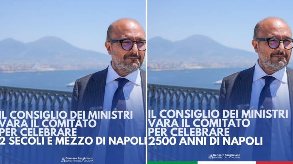Gaffe Napoli dimette social media manager ministro Sangiuliano