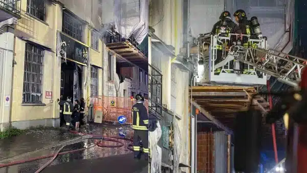 Incendio magazzino Milano origine dolosa