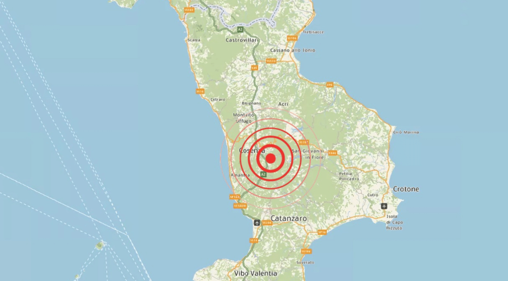 terremoto cosenza calabria