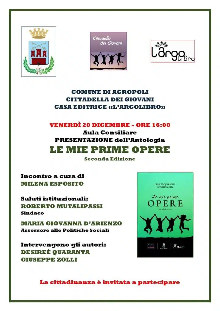 libro Cittadella Giovani Agropoli