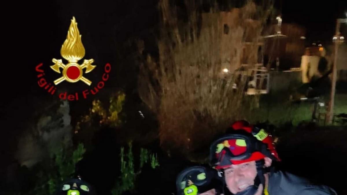 Cane finisce in vasca raccolta acque, salvato da vigili del fuoco in Irpinia
