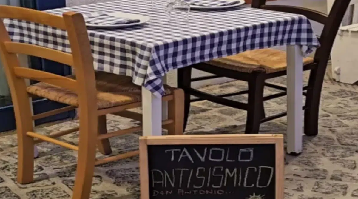 tavolo antisismico ristorante pozzuoli 24 febbraio