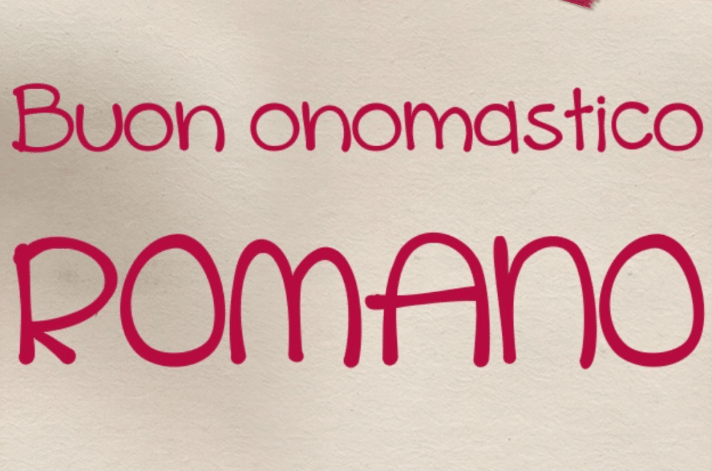 Buon onomastico Romano