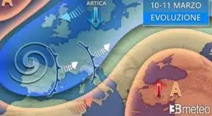 maltempo previsioni meteo 8-9-10 marzo 2025