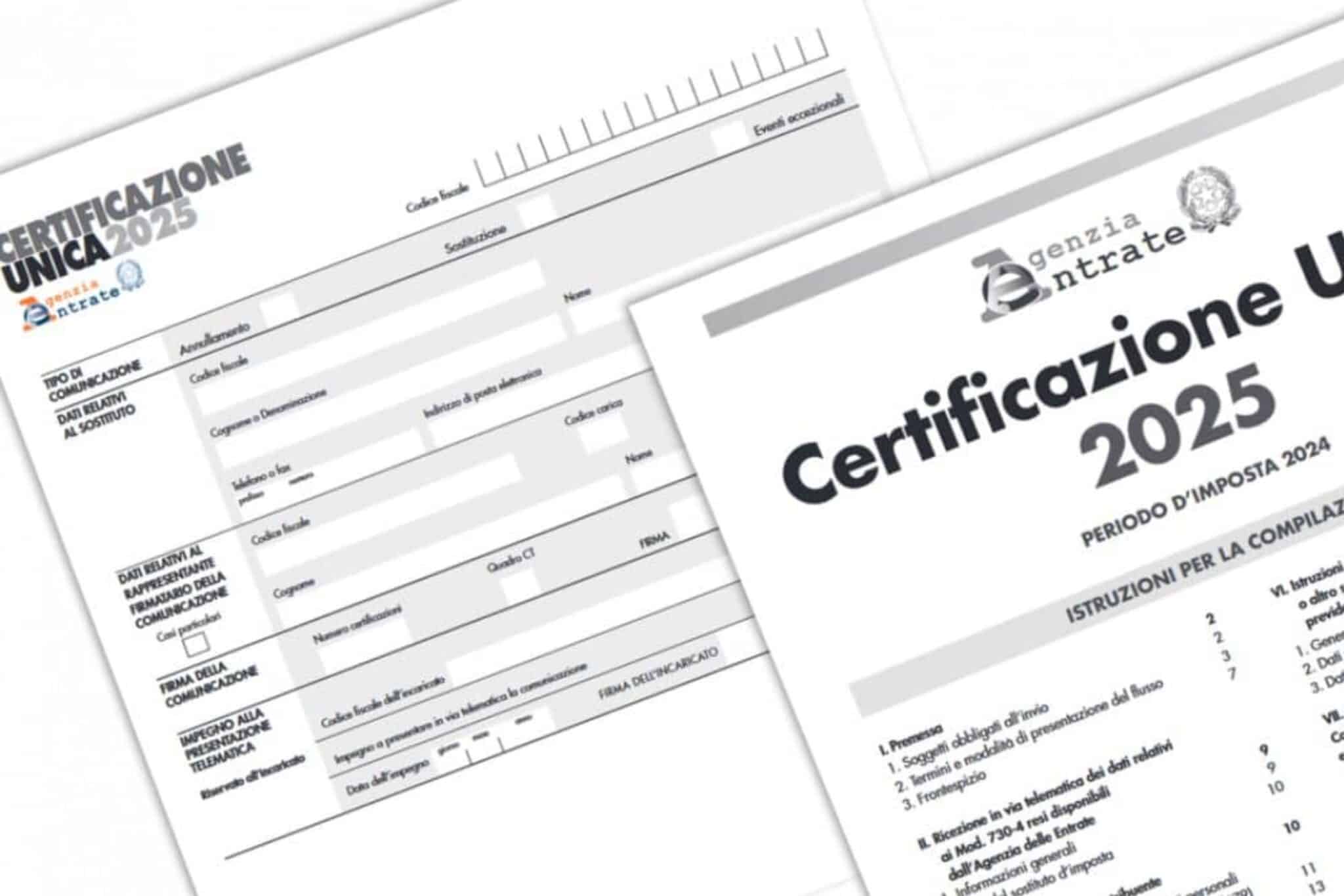 scadenza certificazione unica 2025