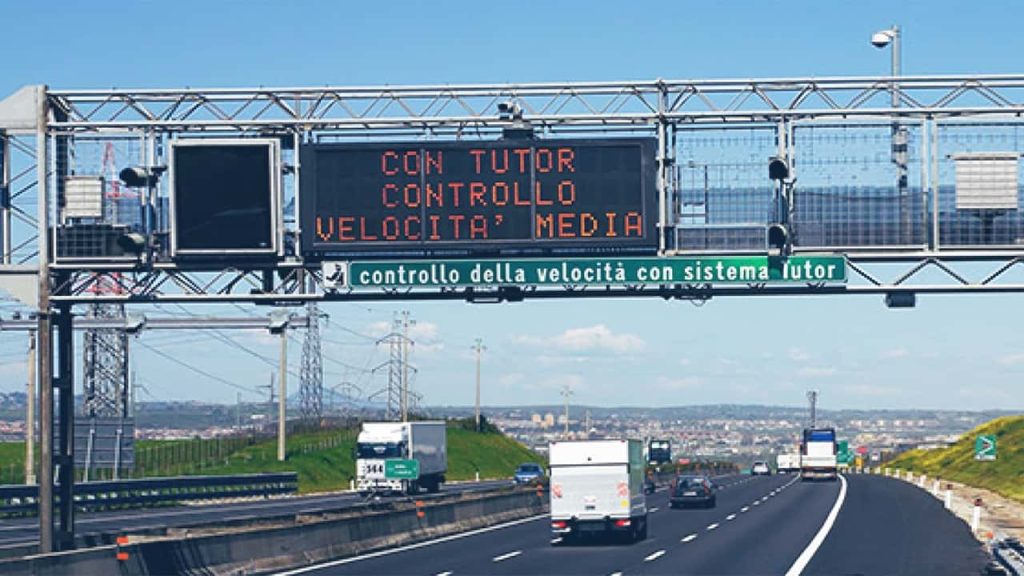 tutor monitoraggio velocità media autostrade tratte come funziona