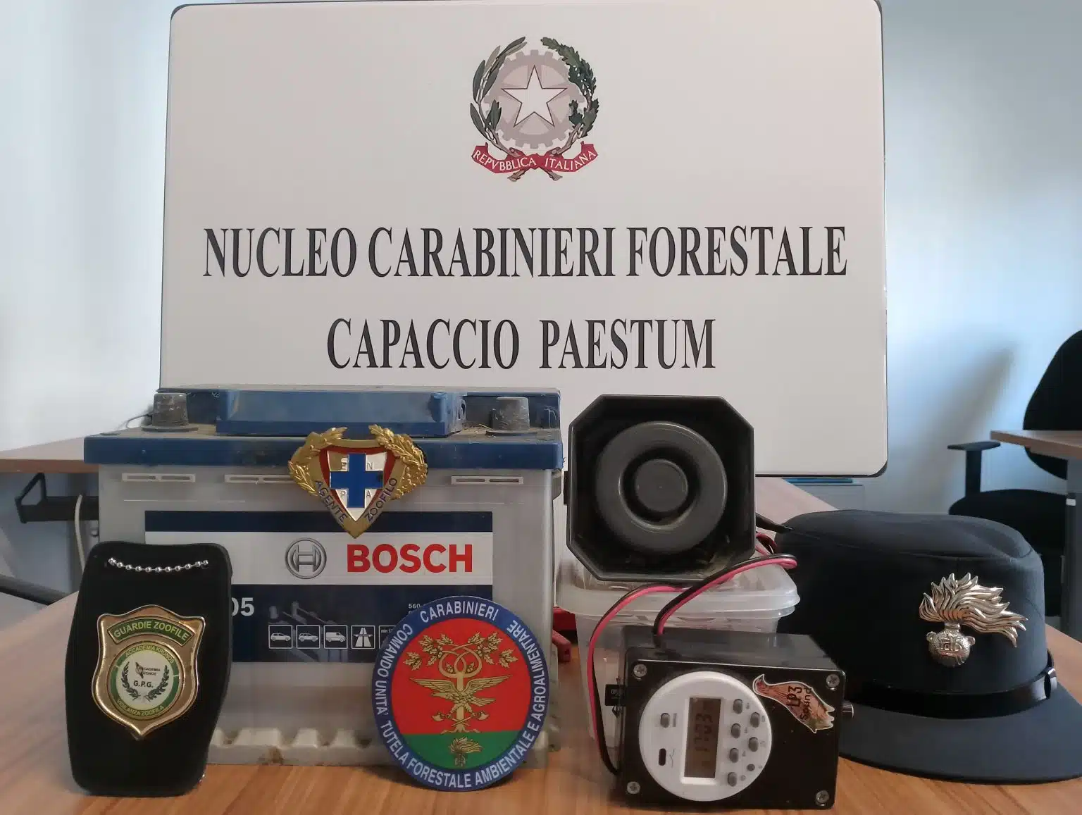 bracconaggio capaccio paestum sequestro 22 maggio