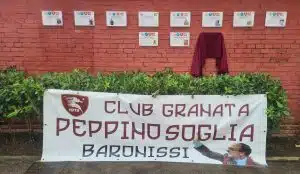 Salerno omaggia Peppino Soglia: targa commemorativa allo Stadio Vestuti nel ricordo della storica promozione del 1990