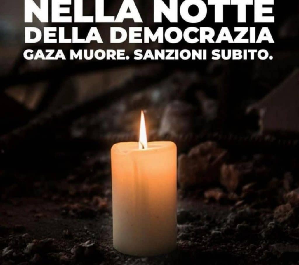 fiaccolata salerno morti gaza