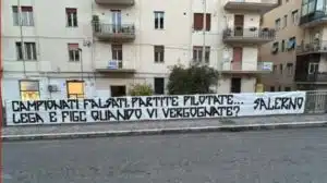 protesta tifosi salernitana lega figc 22 maggio 2025