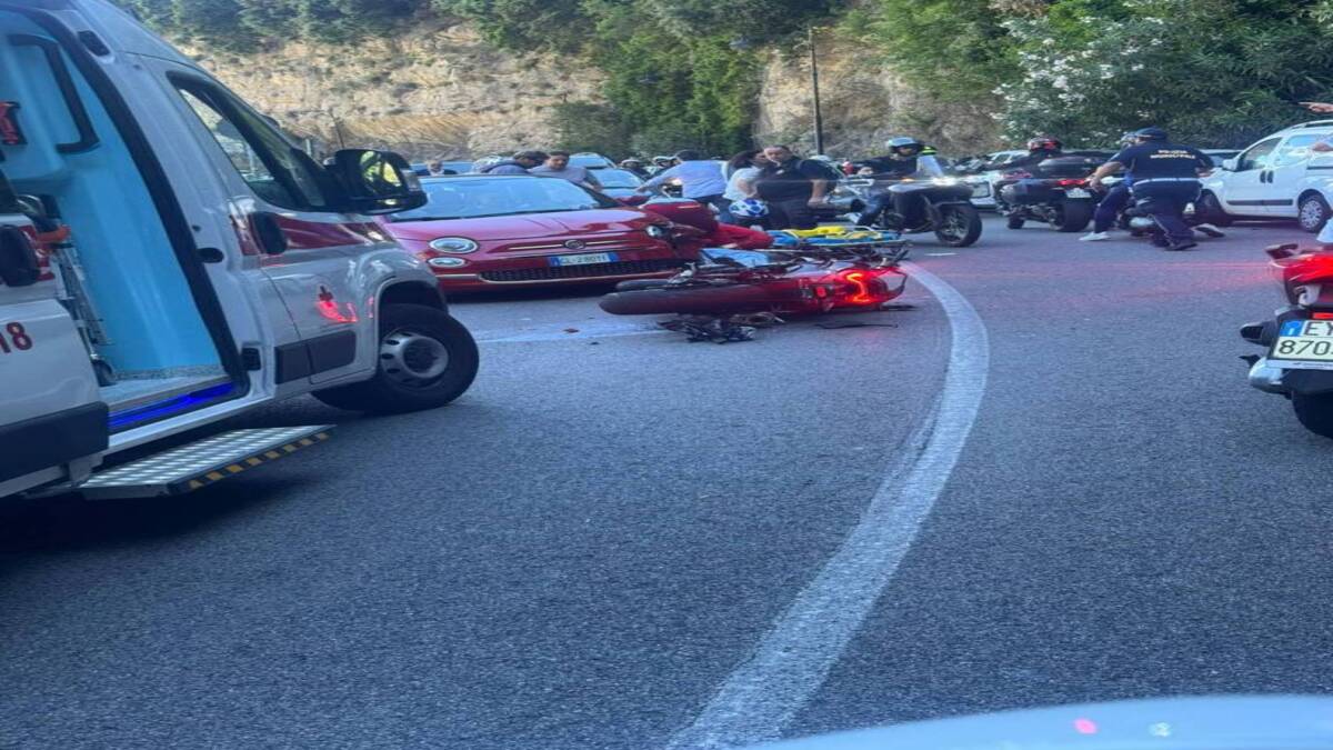 Incidente stradale Positano Montepertuso