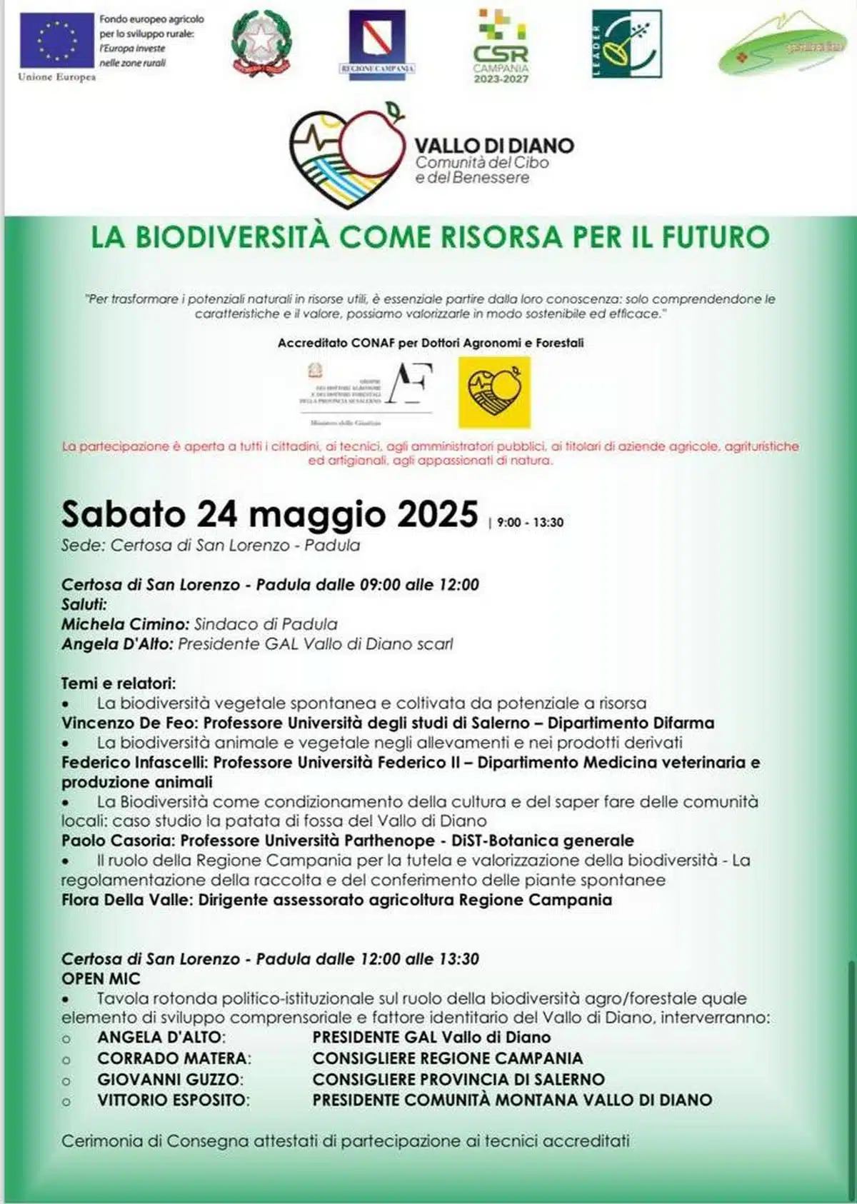 concluso gal vallo diano padula