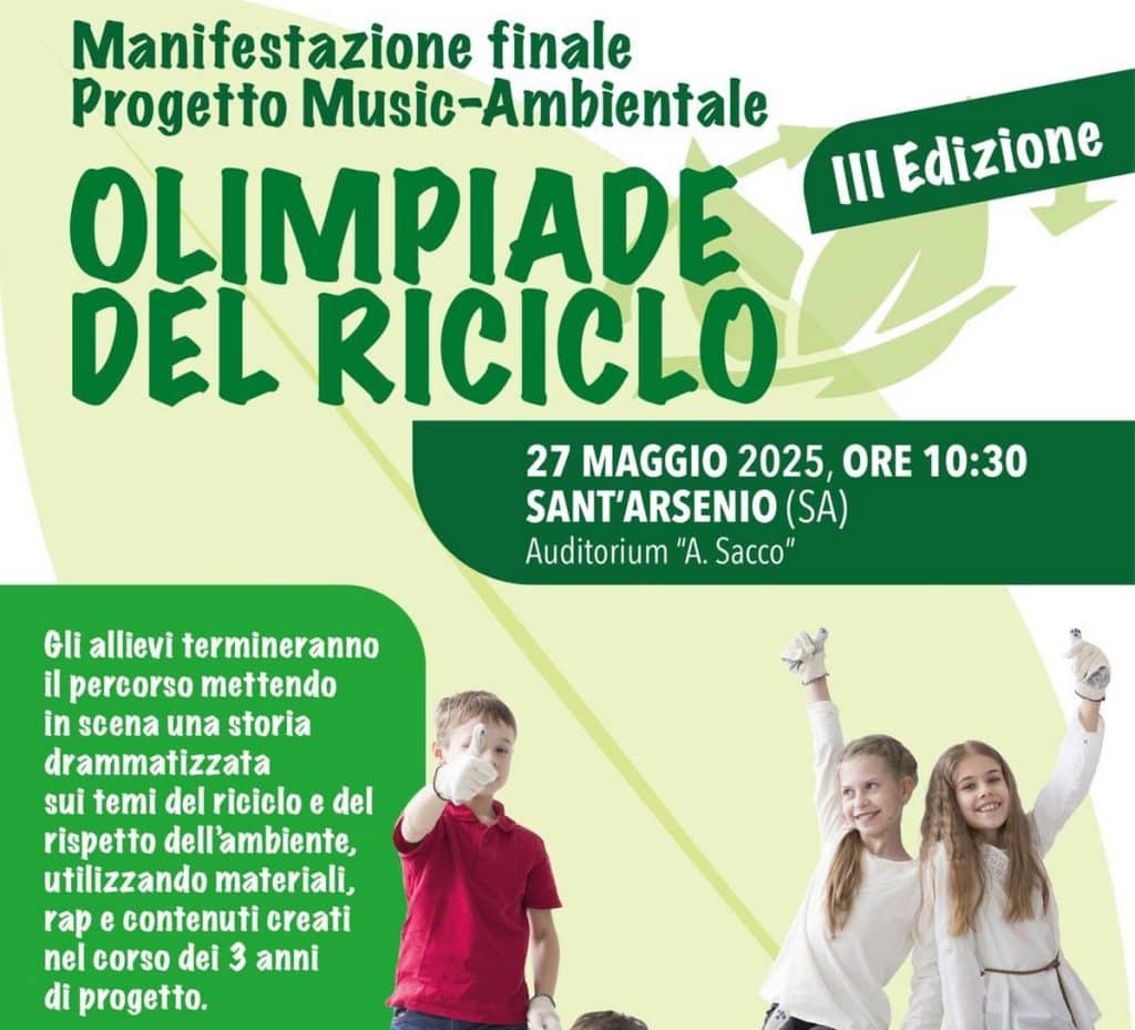 sant'arsenio olimpiade riciclo finale domani 27 maggio