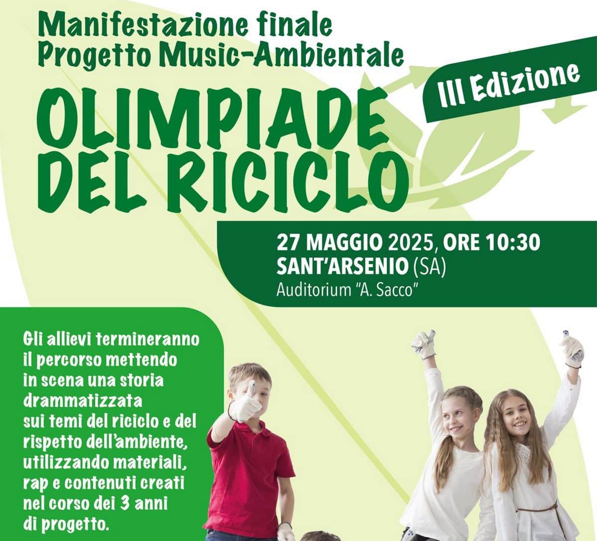 sant'arsenio olimpiade riciclo finale domani 27 maggio