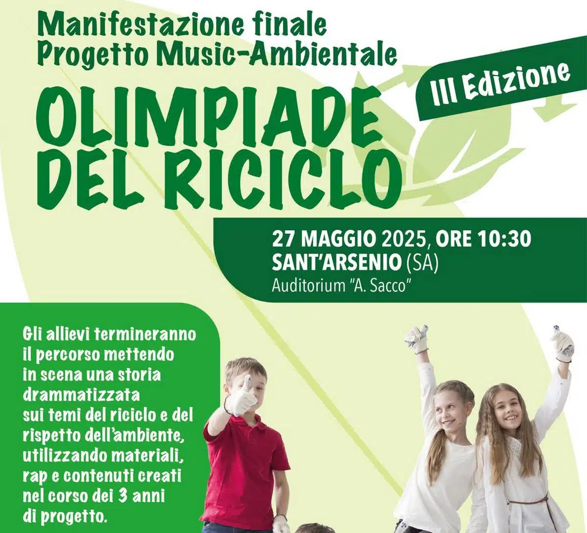 sant'arsenio olimpiade riciclo finale domani 27 maggio