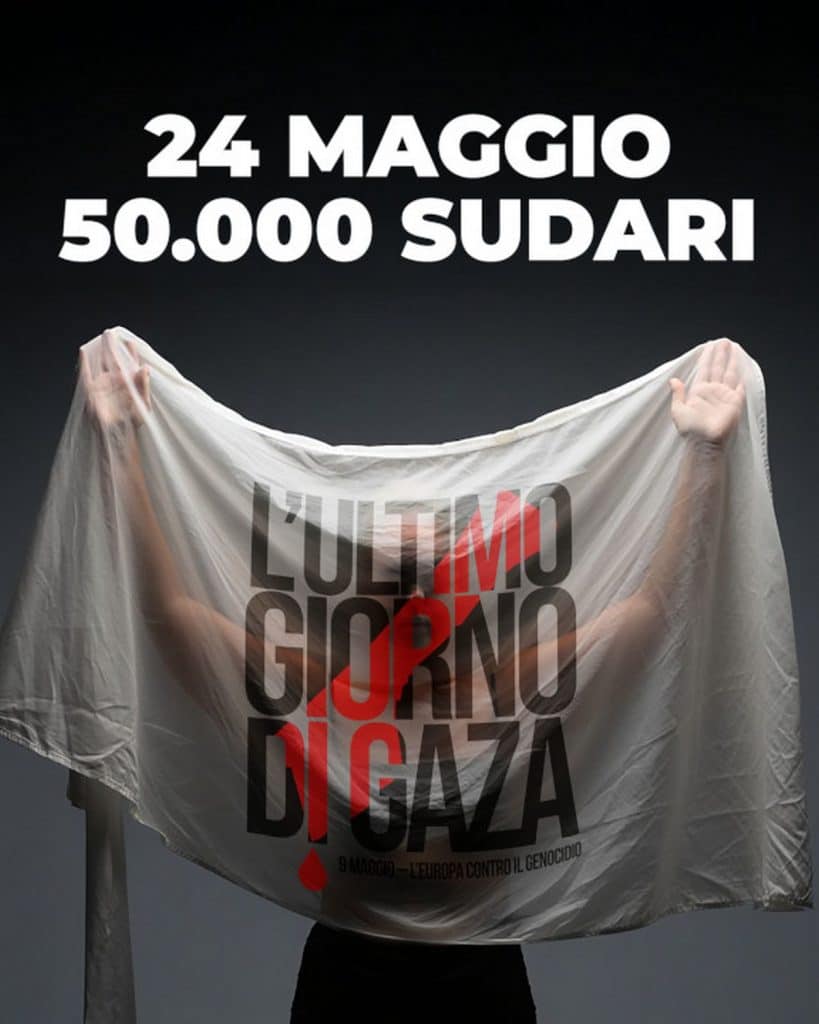 battipaglia lenzuolo bianco gaza