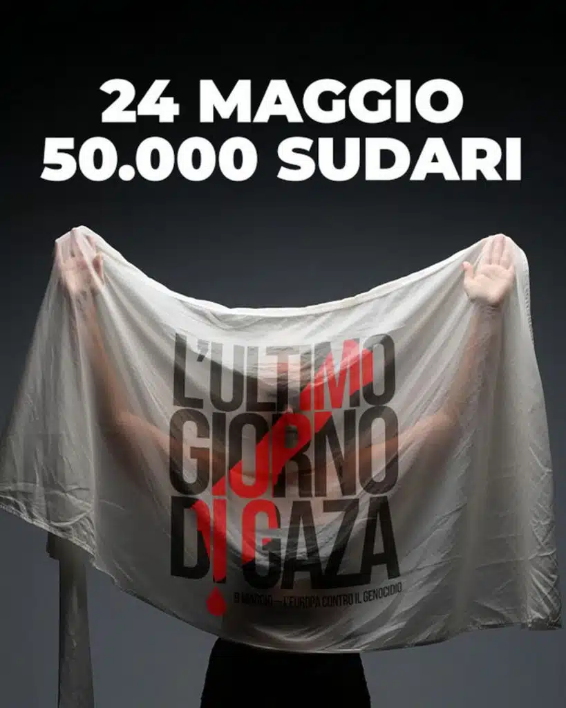 battipaglia lenzuolo bianco gaza