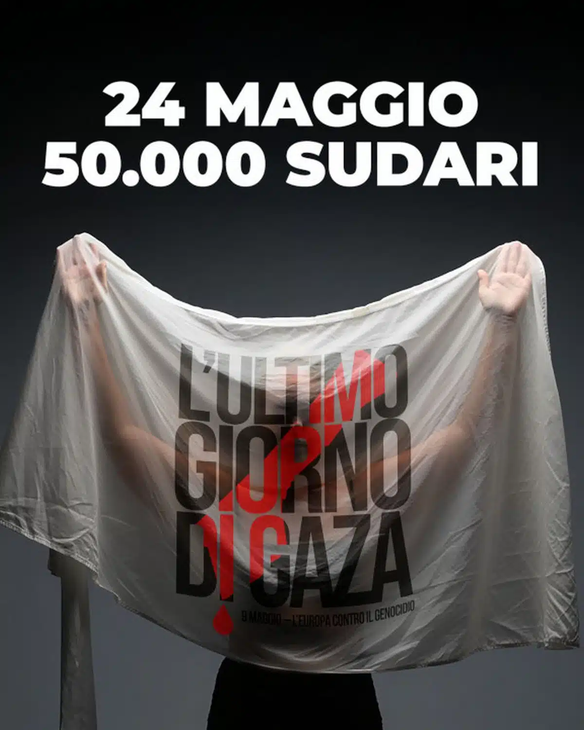 battipaglia lenzuolo bianco gaza
