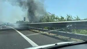 Incendio Tangenziale Salerno