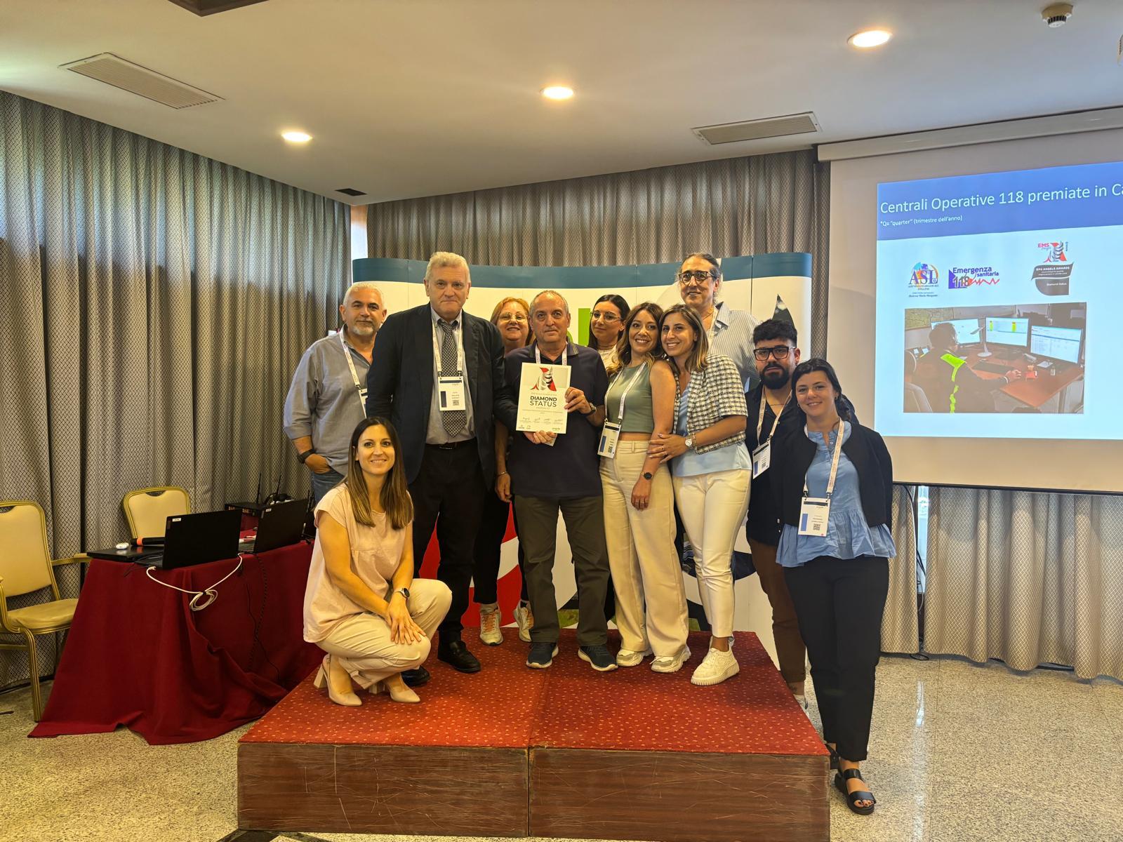 assegnato premio diamond 118 asl salerno