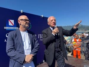 Salerno, inaugurata la nuova spiaggia della zona orientale: successo per il ripascimento