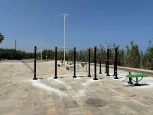 Salerno, passi avanti per una isola calistenica sul lungomare 