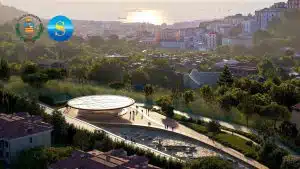 Fratte, archeologia e architettura contemporanea si incontrano nel progetto di riqualificazione urbana firmato da Mario Cucinella