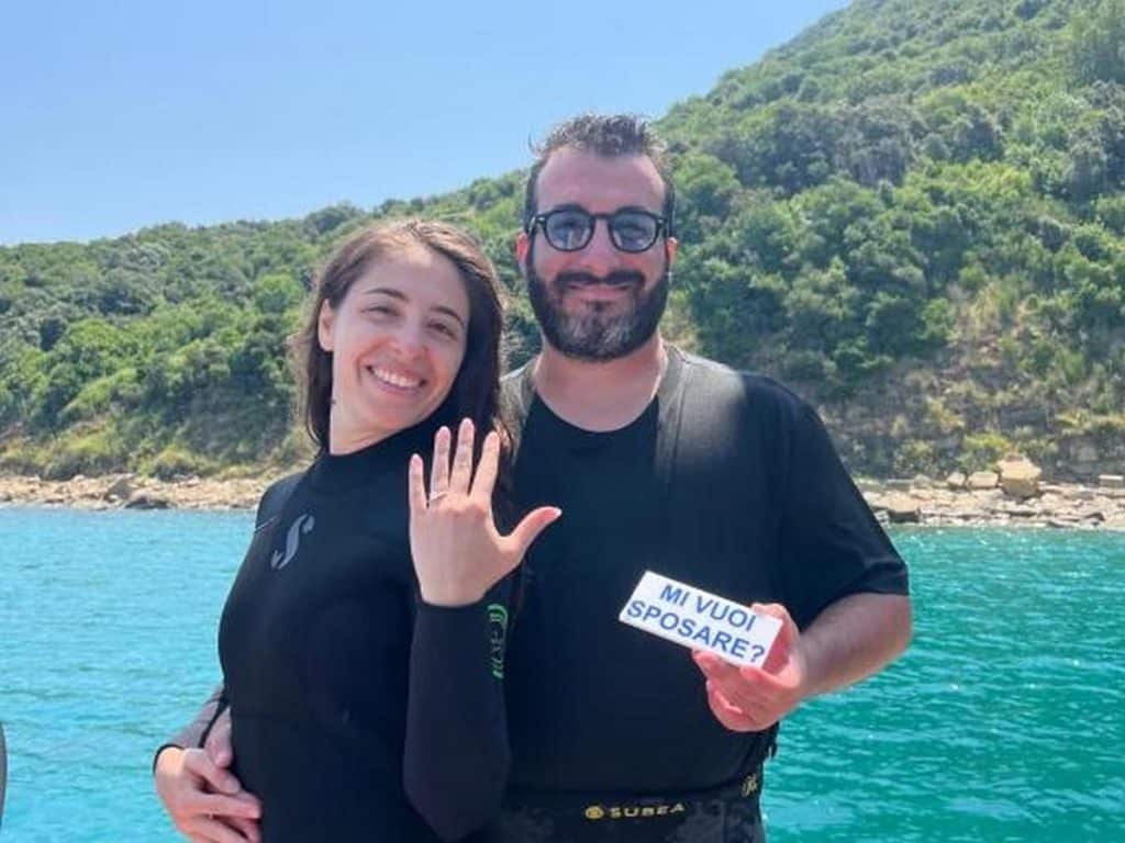 agropoli proposta matrimonio immersione