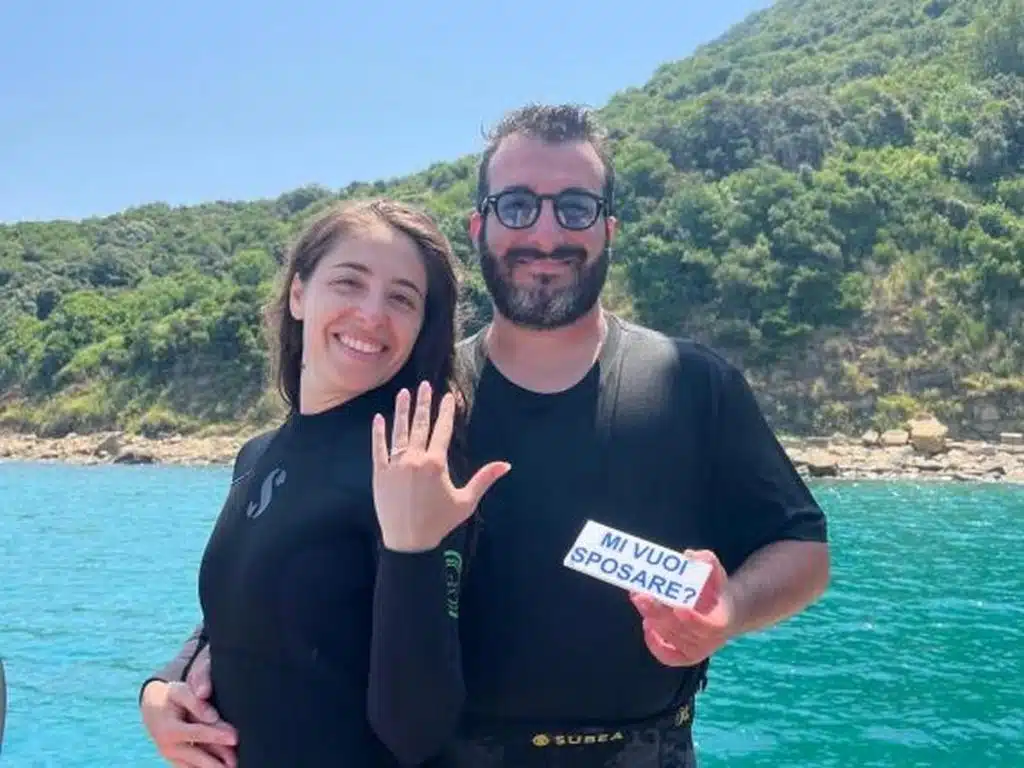 agropoli proposta matrimonio immersione