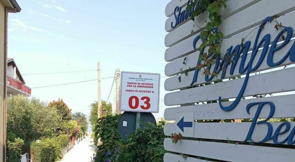 castellabate mappa varchi accesso spiaggia