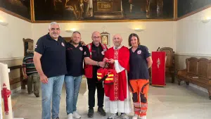 colomba soccorso zaino medico chiesa sassano
