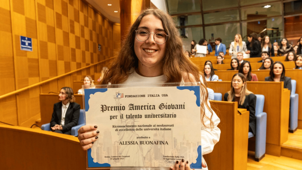 camera deputati alessia buonafina premio america giovani 2025