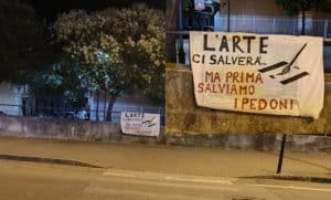 obelisco pietro lista protesta battipaglia
