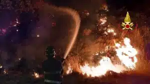 incendio San Mango Piemonte