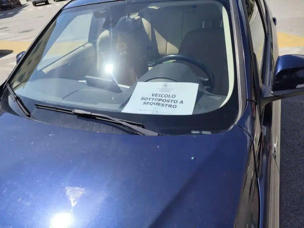 Sequestro veicoli Roccadaspide