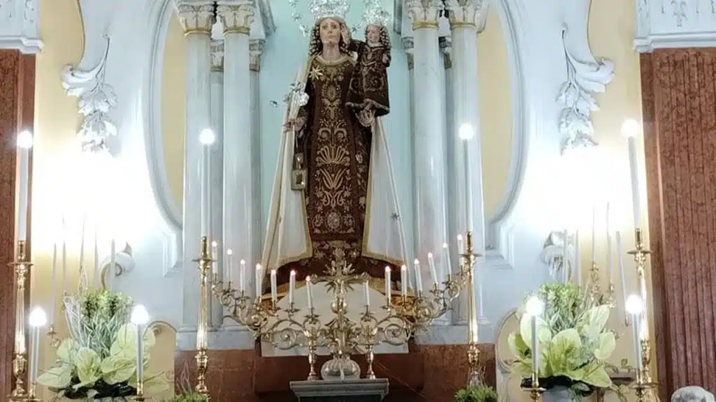 salerno madonna carmine oggi corteo alzata panno