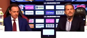 Salernitana conferenza stampa Faggiano