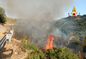 Incendio Prignano Cilento