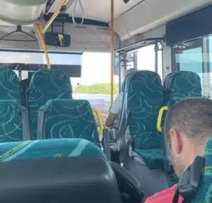 sarno bus senza aria condizionata protesta