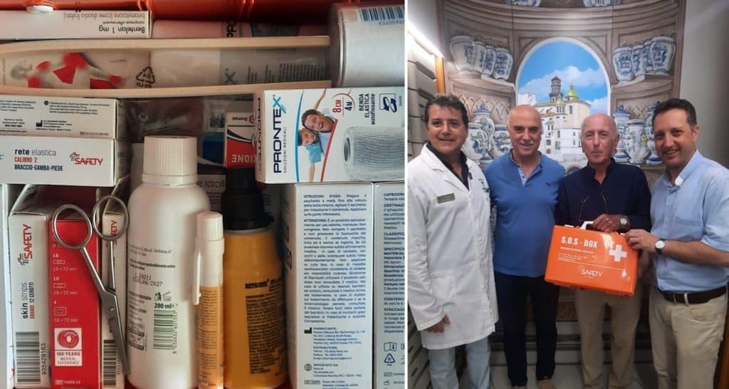 Donazione cassetta primo soccorso
